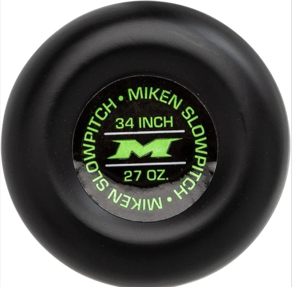Bate de softbol lanzamiento lento sello doble carga máxima Miken MV-1 27 OZ 2 piezas Foto 3 de 3