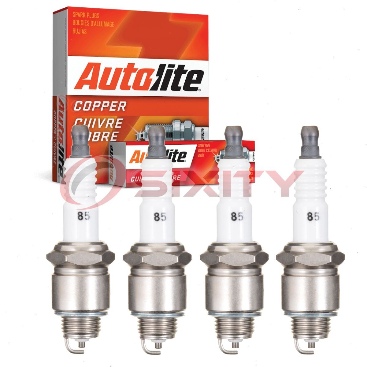 4 pc Autolite Copper Core Spark Plugs for 1966-1967 International 900A im