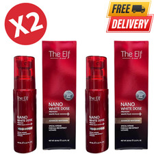 2x The Elf Nano 60ml - Original White Dose Serum 10X Fast Nourish Skin Whitening