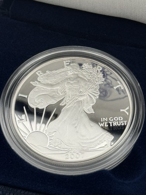 #ad #ad 2007 W 1 oz Silver American Eagle US Mint OGP amp; COA Amazing $109.00