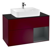 Villeroy & Boch Finion Waschbeckenunterschrank FüR Becken Mittig Regal Rechts...