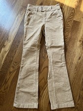 American Eagle Khaki Corduroy High Rise Kick Boot Pants Size 2, Preowned