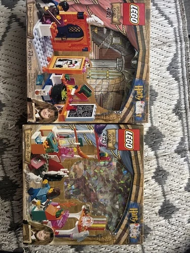 2 Vintage  Set 2001 Harry Potter Diagon Alley Shops Lego 4723 -4721  Sealed New