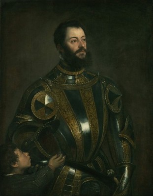 Titian (Tiziano Vecellio) - Portrait of Alfonso d'Avalos, Marchese del Vasto ...