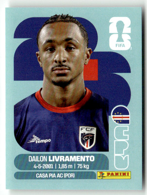 Panini 2026 World Cup WM Amerika Sticker No. CPV 18 Dailon Livramento Kap Verde