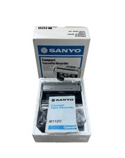 VTG Sanyo Compact Cassette Recorder M1120 in Original Box with AC adaptor Tested