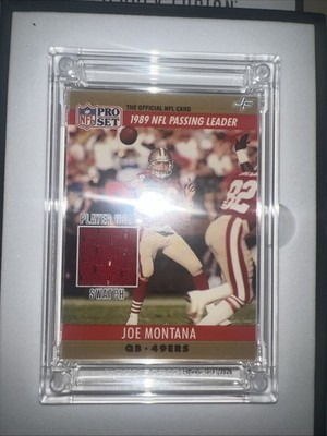 Joe Montana Jersey Fusion Player Used Swatch NFL Pro Set