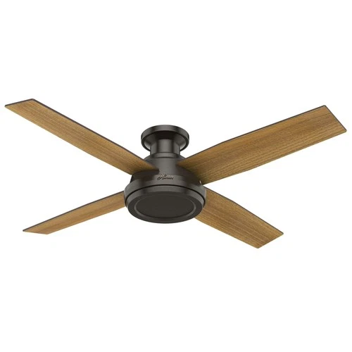 Hunter Fans - Dempsey 52 Inch Low Profile Ceiling Fan with Handheld Remote-Noble - Picture 1 of 4
