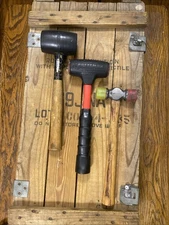 Vtg CRAFTSMAN USA 38395 38292 Mallet Soft Face Power Drive Dead Blow Hammer Set