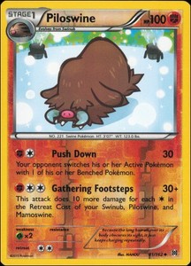 Piloswine 81/162 XY BREAKthrough Reverse Holo Uncommon