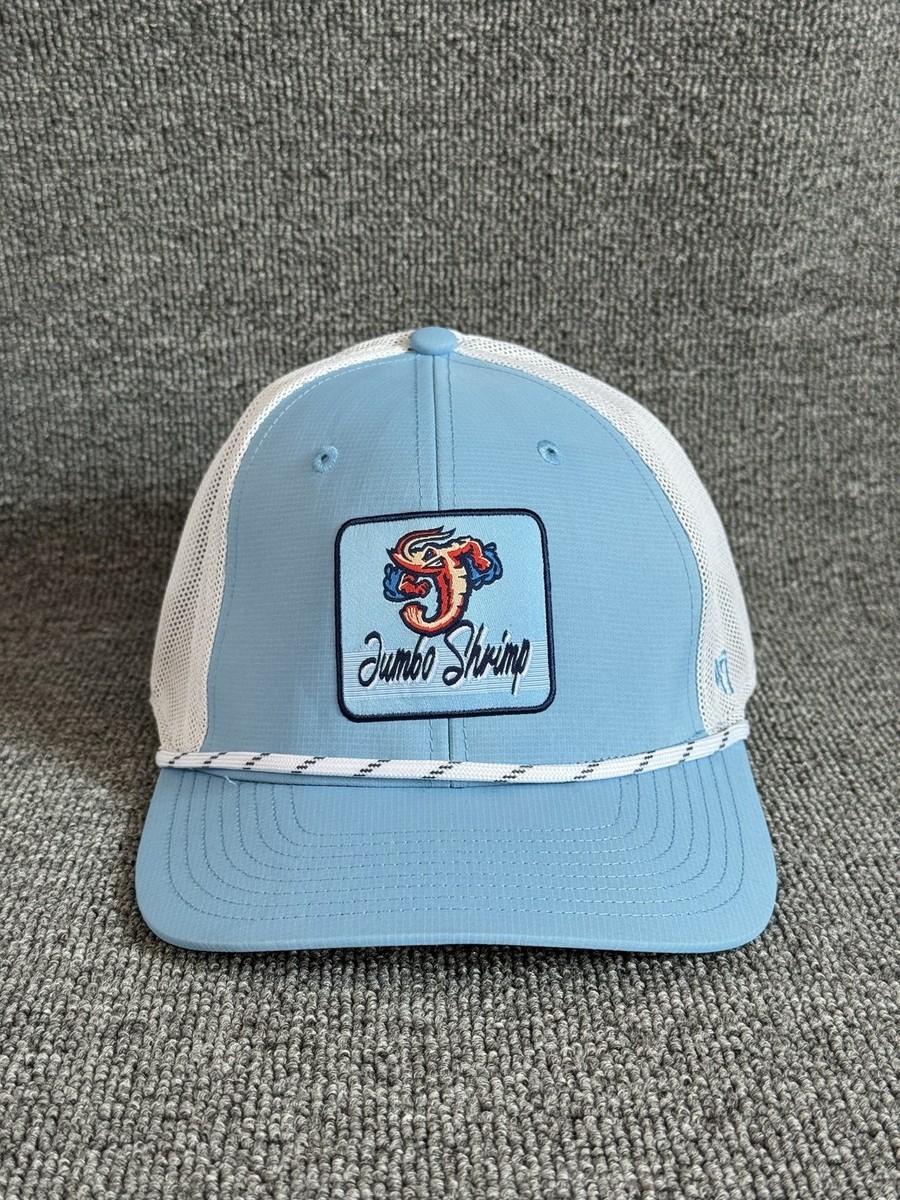 '47 Brand Jumbo Shrimp Trucker Snapback Light Blue White One Size Hat