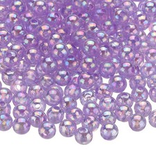 1000pcs Acrylic Round Beads AB Colors 6mm Loose Craft Beads Purple AB