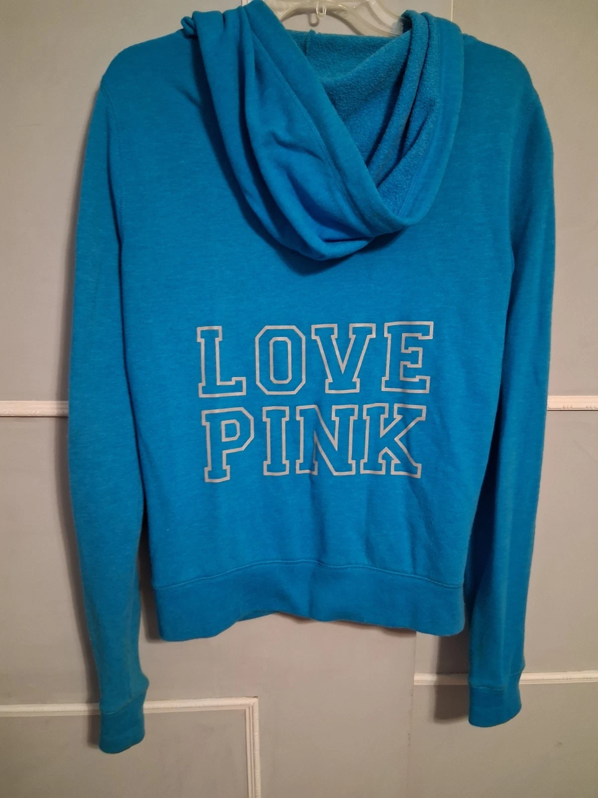 UNDERCOVER Giacca con cappuccio e zip ROSA Victorias Secret blu taglia S rosa amore