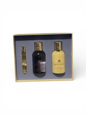 Molton Brown Bluebell & Wild Strawberry Travel Collection Gift Set EDT Bath Gel