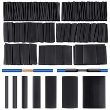 420 pcs Heat Shrink Tubing Kit, 31 Ratio Adhesive Lined, 7 Sizes Marine Wire ...