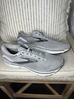 BROOKS Shoes GHOST 15 Mens Size 11 Gray White Running Sneaker 1103931D098