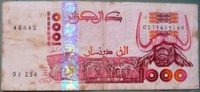 ALGERIA 1000 1 000 DINARS   NOTE, P 142 b, issued 10.06. 1998