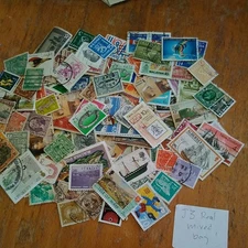 World Mix Stamps Off Paper Used