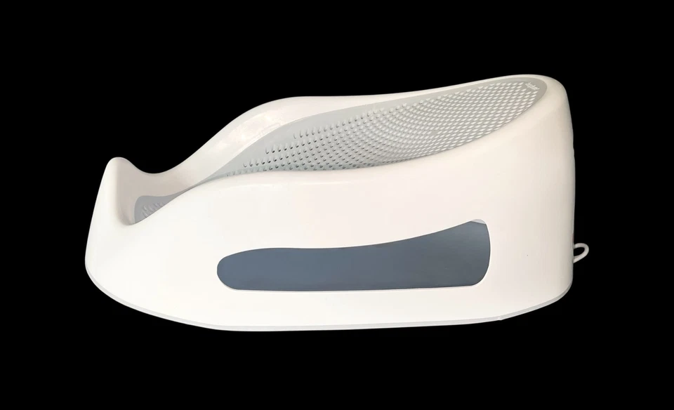 Asiento de soporte de baño para bebé Angelcare blanco gris bebé recién nacido ayuda para bañera buen estado Foto 3 de 4