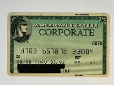 American Express Corporate Credit Card▪️1992 Exp▪️Collectible Only▪️Vintage