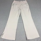 Athleta Pinnacle High Rise Trouser Pants Womens Large Beige Ankle Venice
