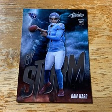 Cam Ward-Tennessee Titans-2025 Absolute NFL Football #3-By Storm Insert-Rookie