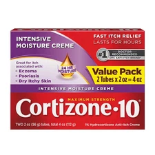 Cortizone 10 Intensive Healing Cream, 2 pk./2 oz.  WE DO NOT SHIP TO CALIFORNIA