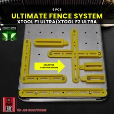 xTool F1 Ultra & F2 Ultra Engraving Fence Kit | Laser Alignment & Positioning Ji
