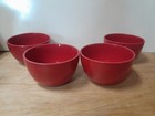 TABLETOPS Gallery PLAYA Red Salad Cereal Bowls  6" Lot of 4