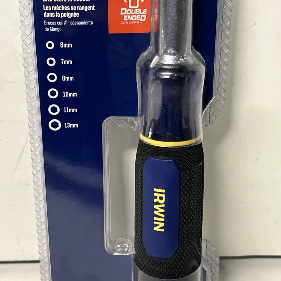 Irwin Tools 6 In 1 Metric Nut Driver Multi Bit Tool With Comfort Grip - Image 4 of 4