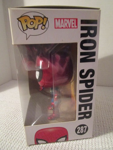 Funko Pop Marvel Avengers Infinity War #287 Iron Spider Vinyl Bobble-Head Figure - Picture 4 of 6