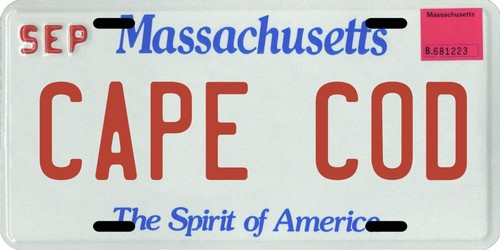 Cape Cod Massachusetts Aluminum MA License Plate | eBay
