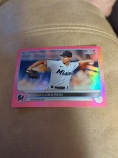 2022 Topps Chrome Baseball Jesus Luzardo Base #112 Pink Refractor