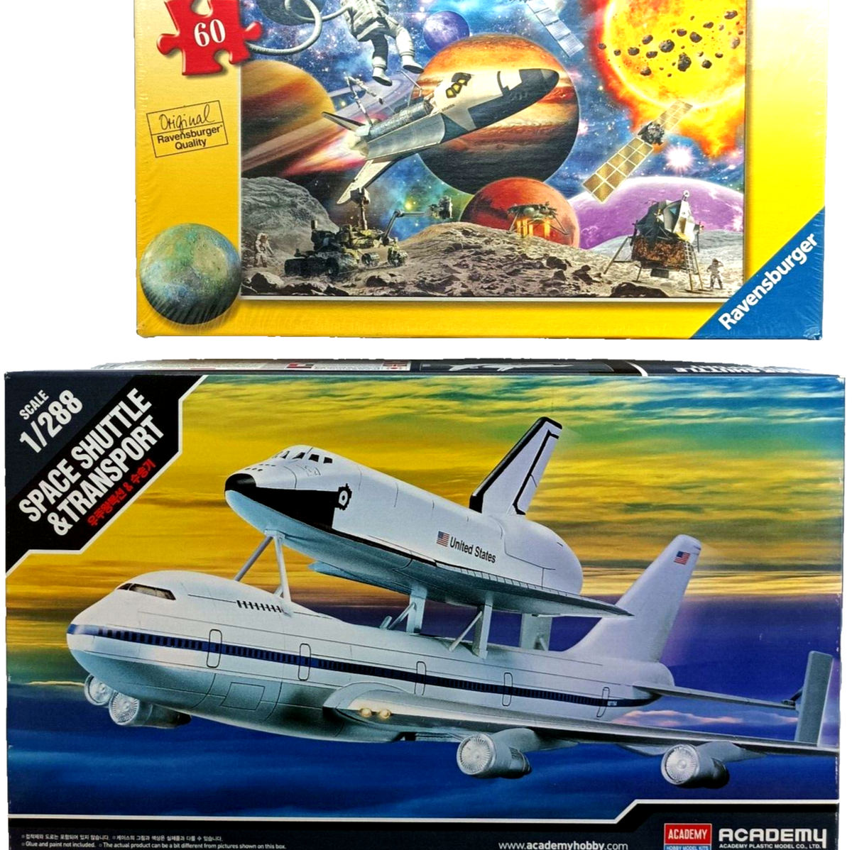 スペースエアー Space Exploration Puzzle 60 pcs +Space Shuttle 747 Transporter 1