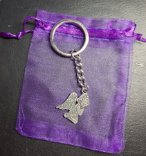 Schlüsselanhänger, Schutz - Engel, Geschenk im Organza Säckchen