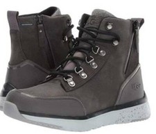 UGG Caulder Waterproof Boots Dark Grey Side Zip Mens Size 9.5 Ugg Ugg Australia Mens Size 10 Waterproof Sheepskin Lined  main image 3