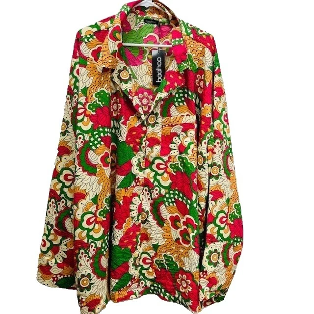 Tops floral Poliéster Boohoo para Mujeres