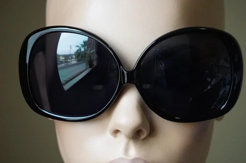 NEW 80's Style HUGE XXXL Super Oversized Big Womens Black Sunglasses
