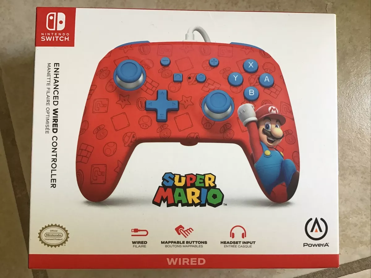 PowerA Enhanced Wired Controller for Nintendo Switch - Super Mario