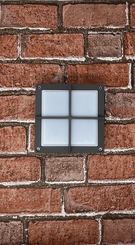 Lámparas de pared de jardín gris moderno accesorio de iluminación resistente a la intemperie para exteriores - Imagen 5 de 7