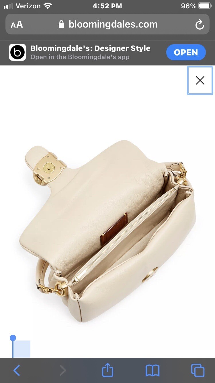 NWT Coach Pillow Tabby Brass/Ivory C0772 Shoulder Bag 26 image 3