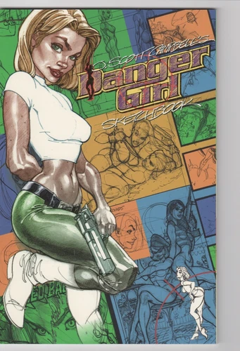 J Scott Campbell's Danger Girl Sketchbook 2nd Print NM+