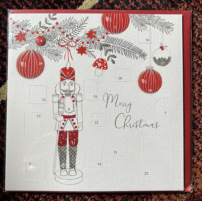 Zimt Hitch Mini Adventskalender Karte ~ 16 x16 cm (mit Umschlag)