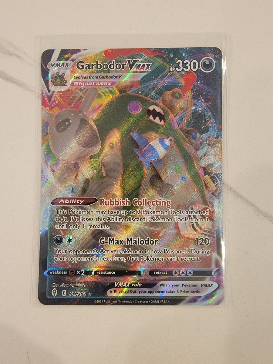 garbodor vmax pokemon card value New players often retreat their Poisoned Pokmon Evolving Skies 101/203 Garbodor VMAX