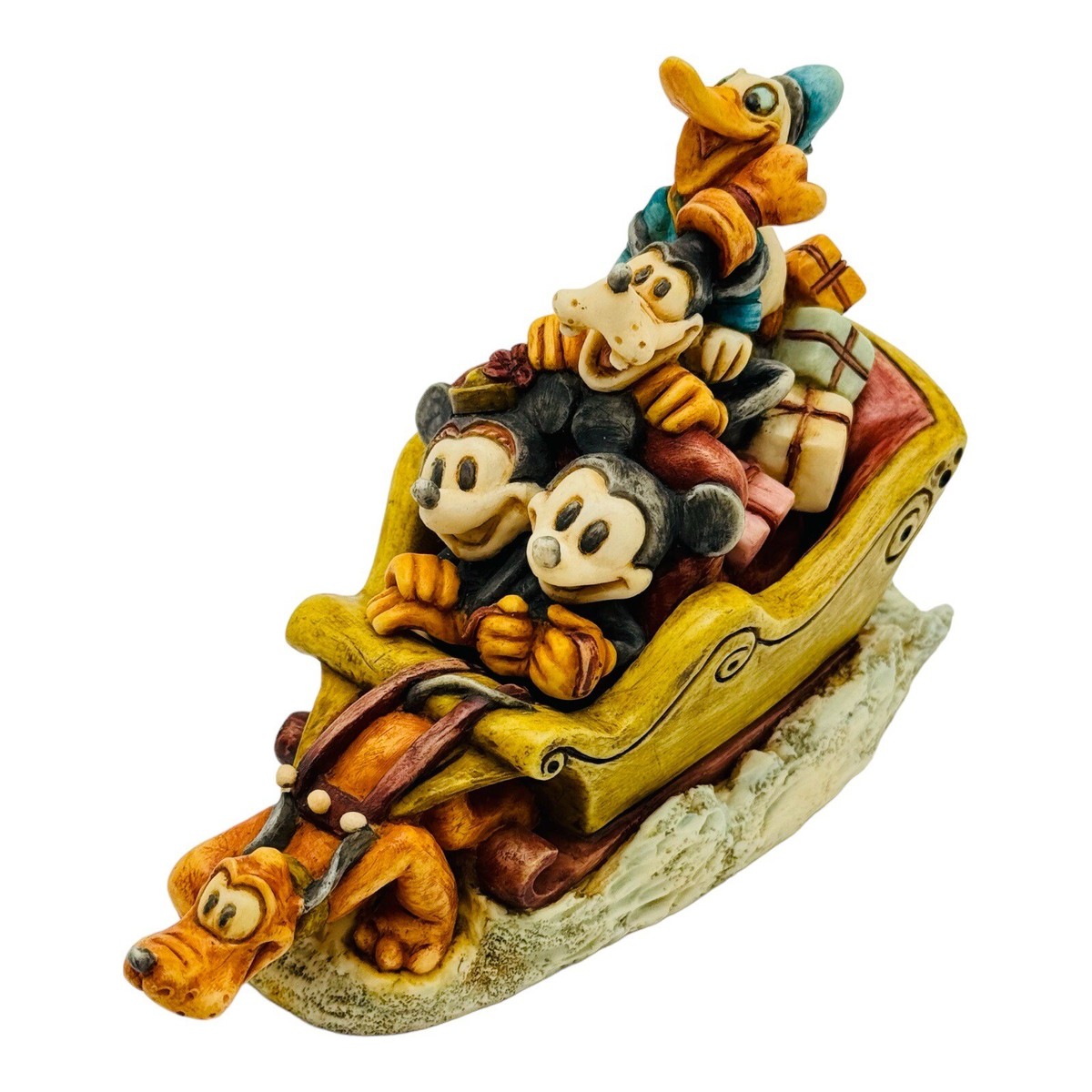 Disney Harmony Kingdom Mickey & Friends Holiday Sleigh Ride Figure 