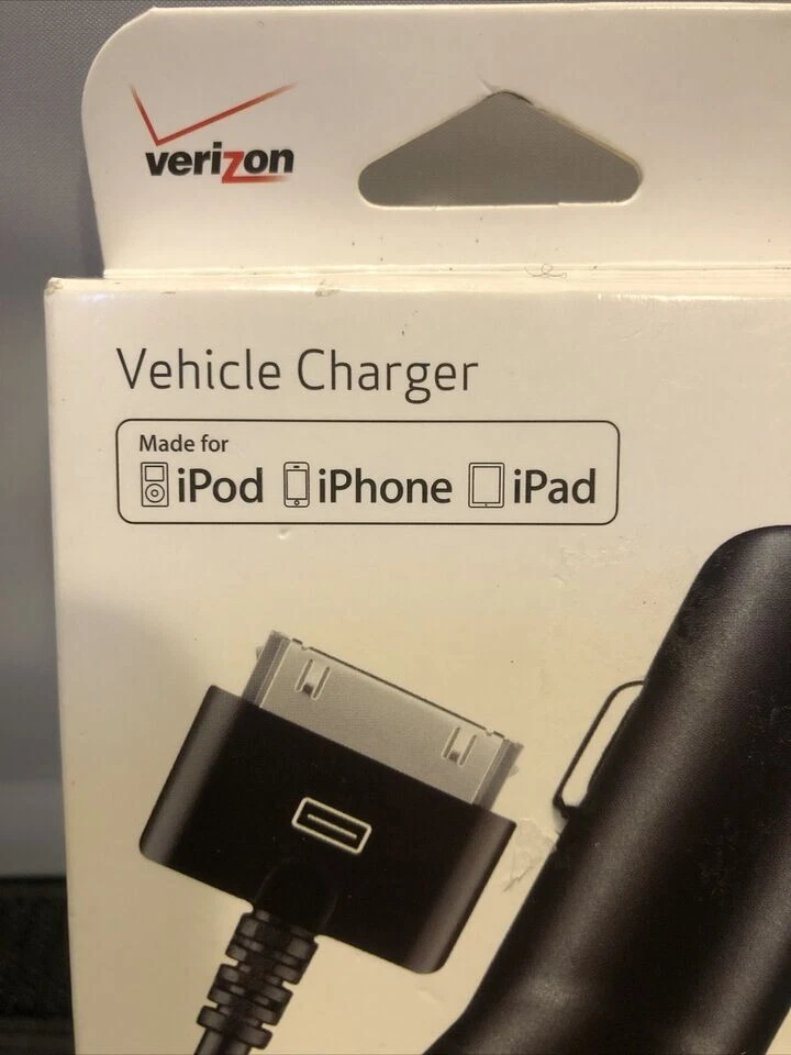 威瑞森 MFI 苹果认证 30 针 2.1 AMP 车载充电器 适用于 iPhone 3 4S — 第 4/4 张图片