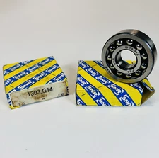 SNR 1303 G14 (Lot of 2) Self Aligning Ball Bearing 17 MM ID Germany NEW