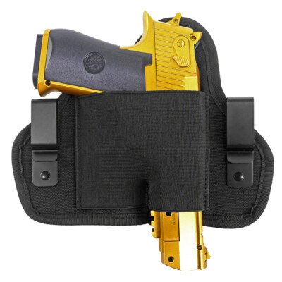 Tactical Pancake IWB Gun Holster Belts Pouch Concealed Carry Handguns with Clips