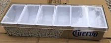 Jose Cuervo Tequila Condiment Tray Bar Caddy 6 Compartments