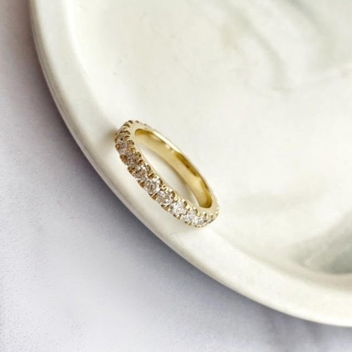 0.21 CT Coupe Ronde Vértable Mossante Soltare Pendentf 14K or